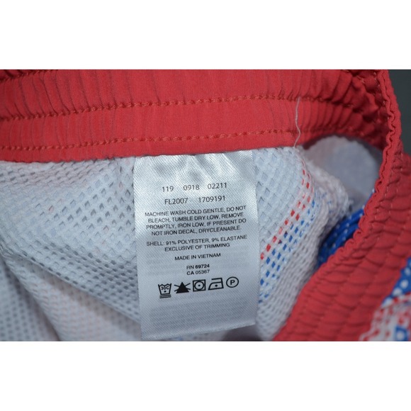 Columbia PFG Shorts Women's M Tidal 5" Inseam Fishing Blue Red Pull On New $45 - Picture 6 of 10